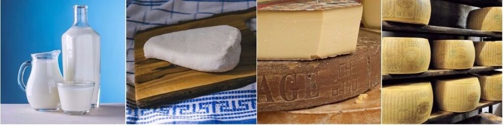 Lait, fromage cottage et fromage dans l'alimentation d'un homme pour augmenter la puissance